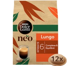 12 Dosettes Dolce Gusto Neo - Café Lungo