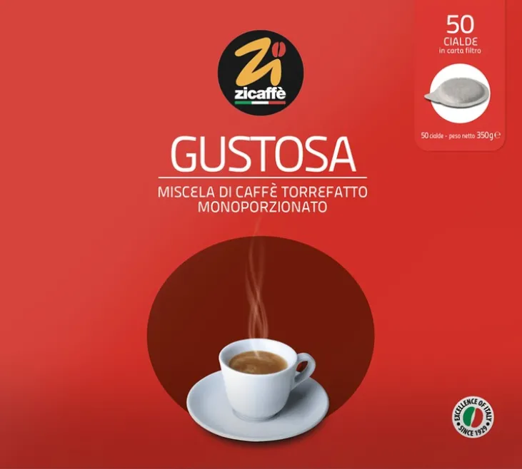 50 dosettes ESE Gustosa - ZICAFFE