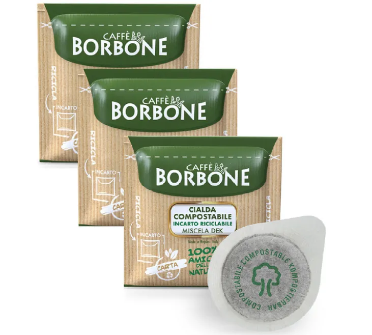 150 dosettes ESE - Miscela Dek - CAFFE BORBONE