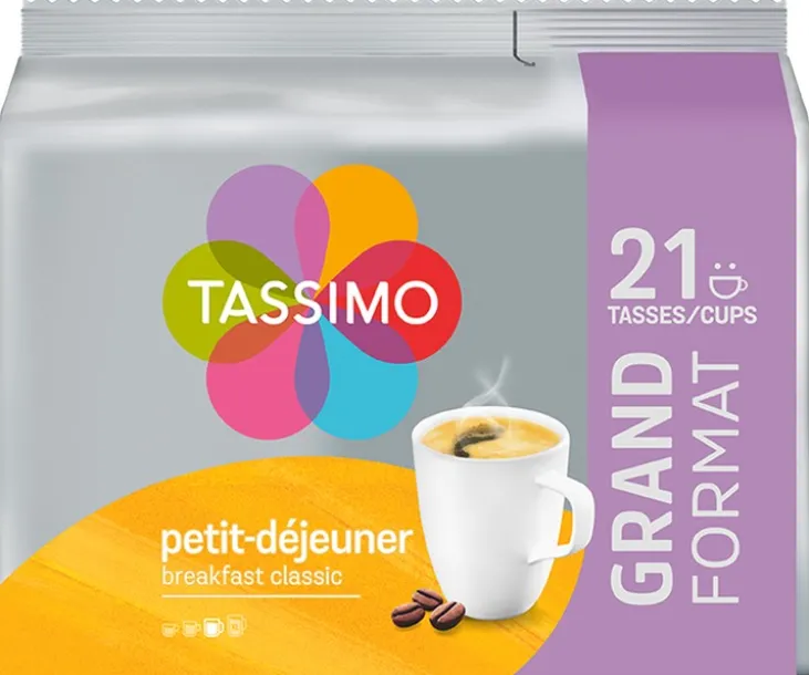 21 dosettes Petit Dejeuner Classic - TASSIMO
