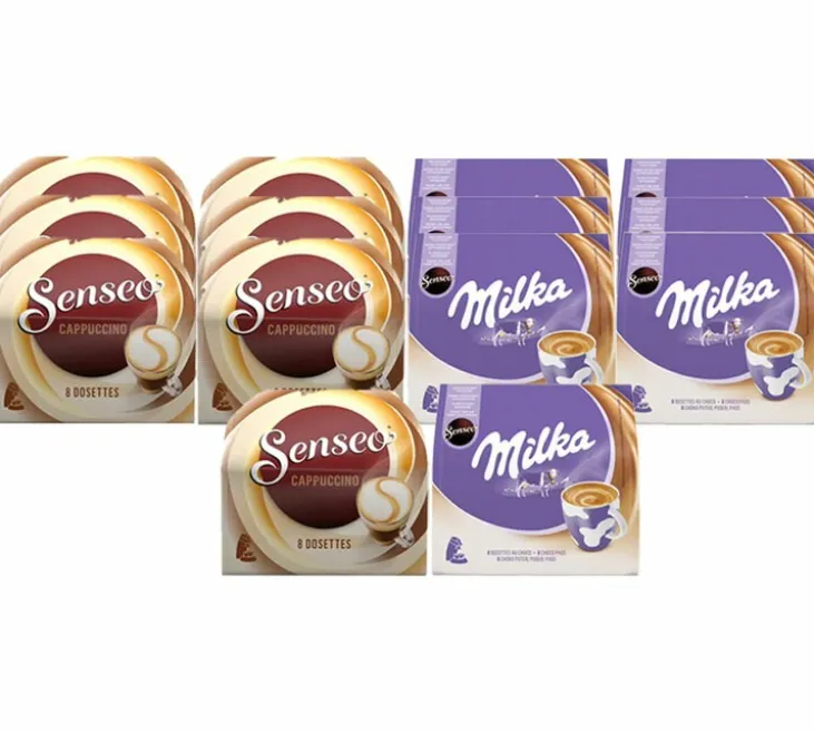 112 dosettes senseo ® Cappuccino et Chocolat Pack - Senseo®