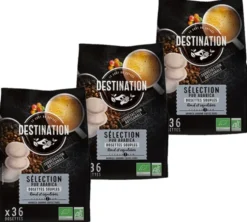 108 dosettes Senseo compatibles Sélection Pur Arabica Bio - DESTINATION