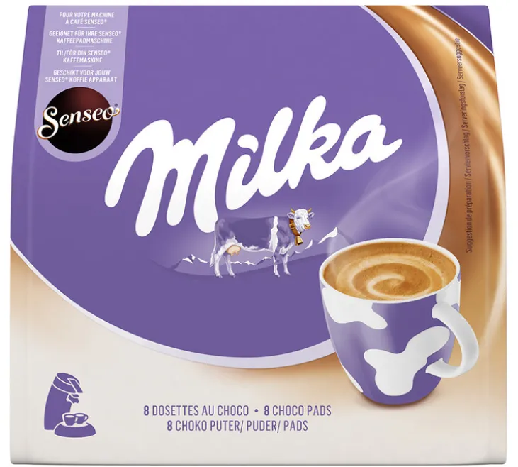 8 dosettes Senseo compatibles Milka chocolat - Senseo