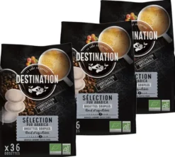 108 dosettes Senseo compatibles Exception Equitable Pur Arabica Bio - DESTINATION