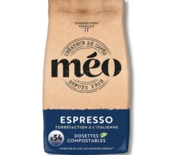 54 dosettes souples Espresso Torréfaction Italienne - CAFES MEO