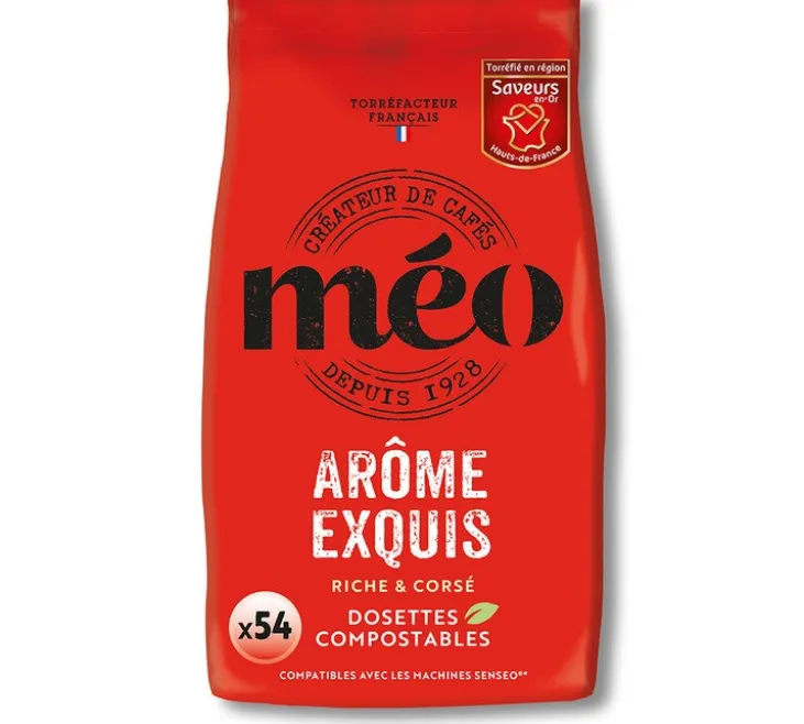 54 dosettes souples Exquis - CAFES MEO