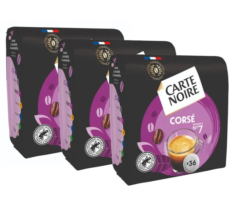108 Dosettes souples n°6 Corsé - CARTE NOIRE