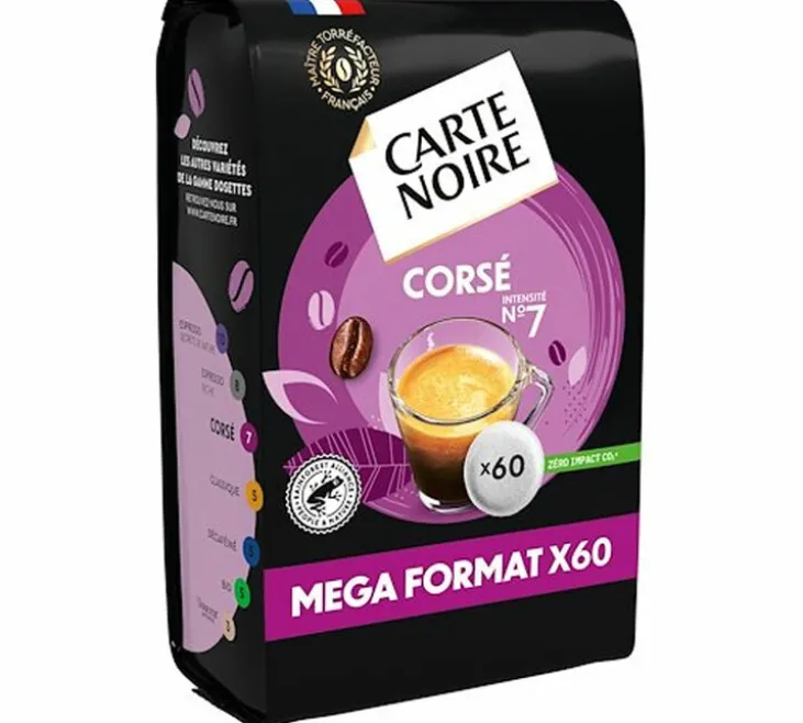 60 dosettes souples n°7 Corsé - CARTE NOIRE