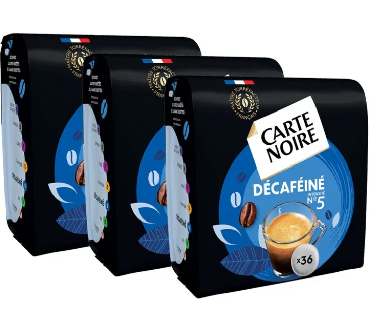 108 dosettes souples n°5 Décaféiné - CARTE NOIRE