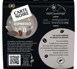 36 dosettes souples N°8 Espresso Classic - CARTE NOIRE