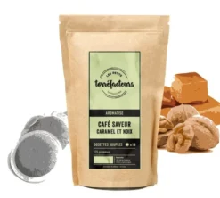 18 dosettes souples - Saveur Caramel/Noix - LES PETITS TORREFACTEURS