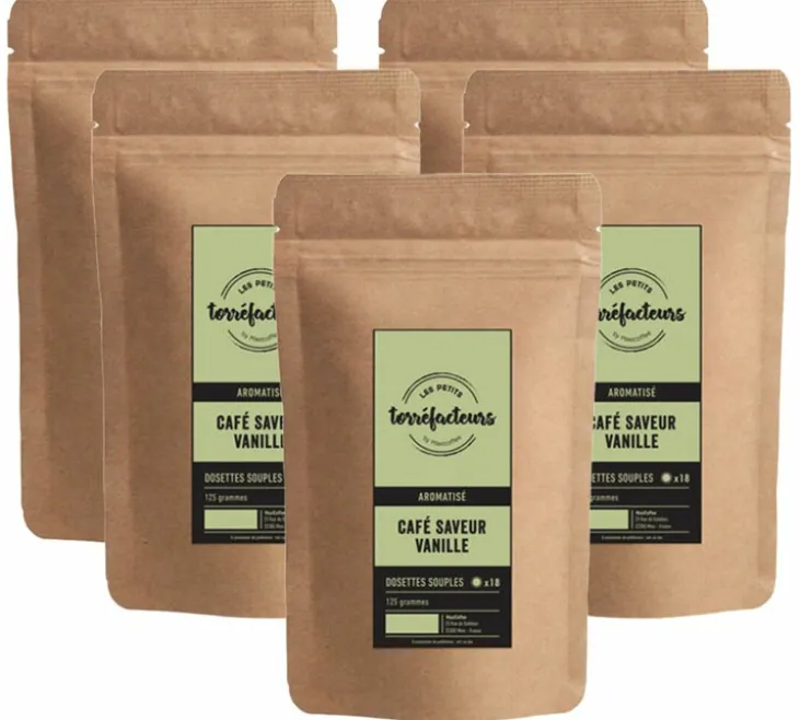 90 dosettes souples - Saveur Vanille - LES PETITS TORREFACTEURS