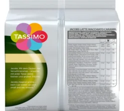 8 dosettes Tassimo Jacobs Latte Macchiato Caramel - TASSIMO