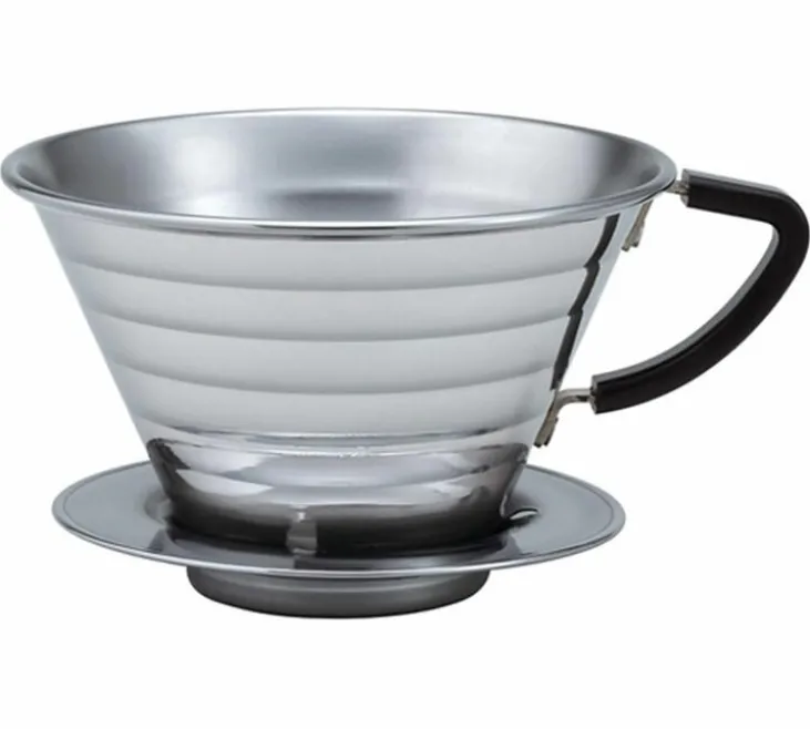Dripper KALITA Wave 185 en inox pour 2 à 4 tasses