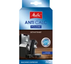 Détartrant MELITTA - Anti Calc pour machines à café automatique (2 x 40g)