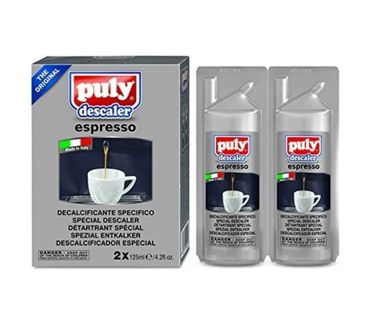 Détartrant PULY CAFF - 2 bouteilles détartrantes pour machine expresso 125ml