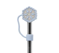 Embout pour paille flocon bleu pastel - Pour travel cup - QWETCH