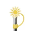 Embout pour paille soleil citron - Pour travel cup - QWETCH