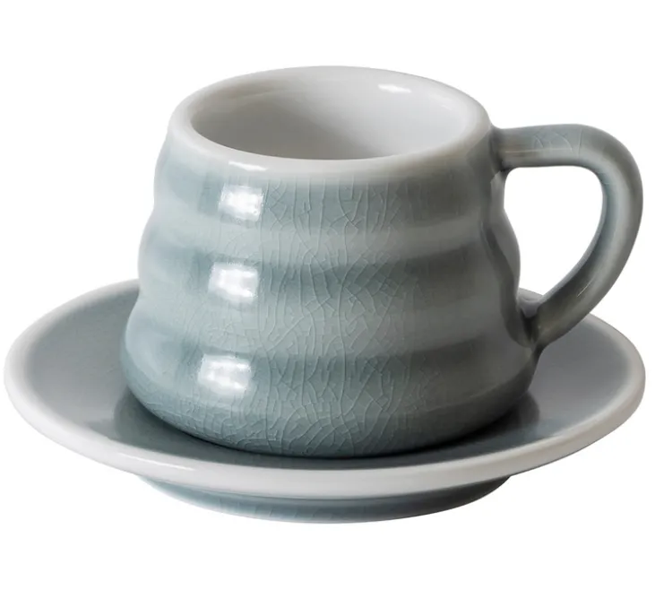 Ensemble tasse et sous-tasse - Ibrik Coffee Charcoal - LOVERAMICS