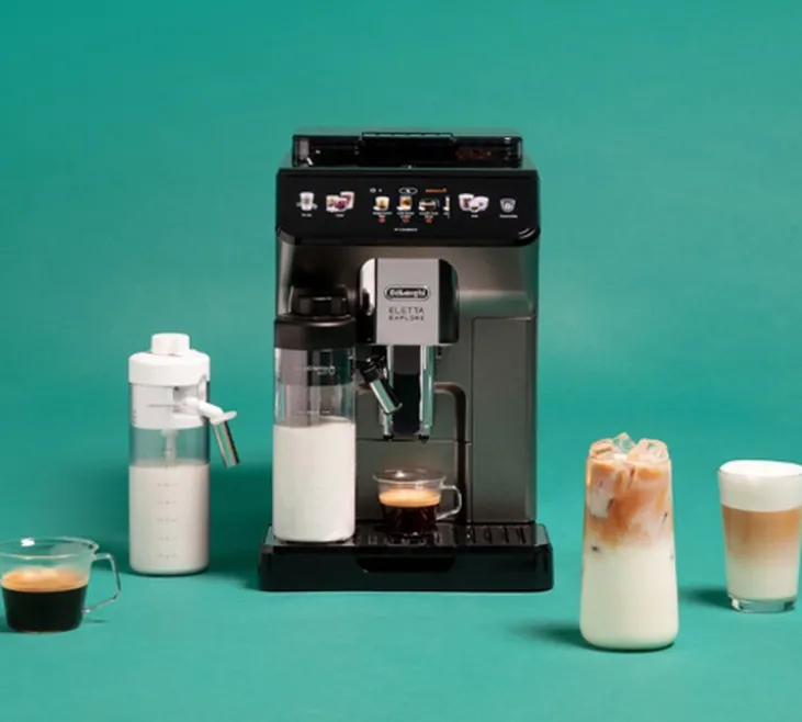Expresso Broyeur DELONGHI Eletta Explore 450.86.T Titanium et Mug To Go