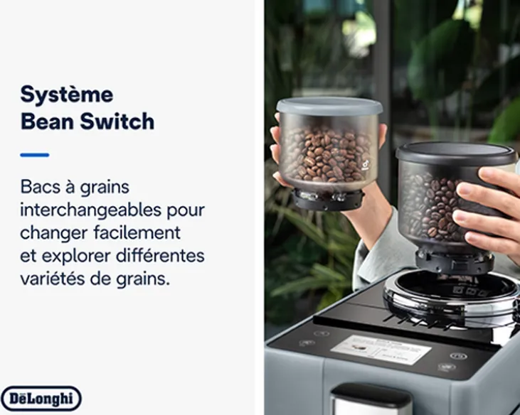 Expresso Broyeur DELONGHI Rivelia FEB 4455.G Gris Galet Latte