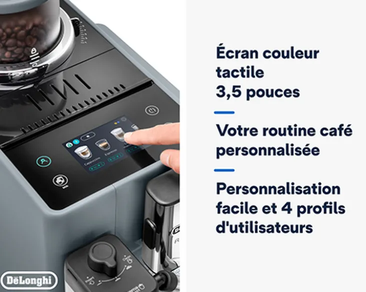Expresso Broyeur DELONGHI Rivelia FEB 4455.G Gris Galet Latte