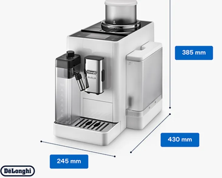 Expresso Broyeur DELONGHI Rivelia FEB 4455.W Blanc Arctique (Latte)