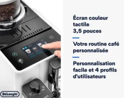 Expresso Broyeur DELONGHI Rivelia FEB 4455.W Blanc Arctique (Latte)
