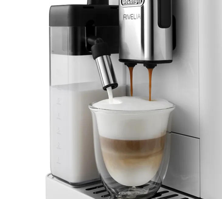 Expresso Broyeur DELONGHI Rivelia FEB 4455.W Blanc Arctique (Latte)