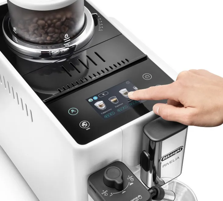 Expresso Broyeur DELONGHI Rivelia FEB 4455.W Blanc Arctique (Latte)