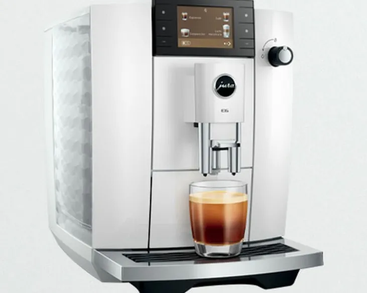 Expresso Broyeur JURA E6 (ED) - Piano white