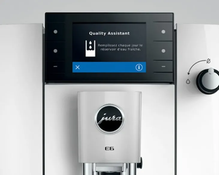 Expresso Broyeur JURA E6 (ED) - Piano white
