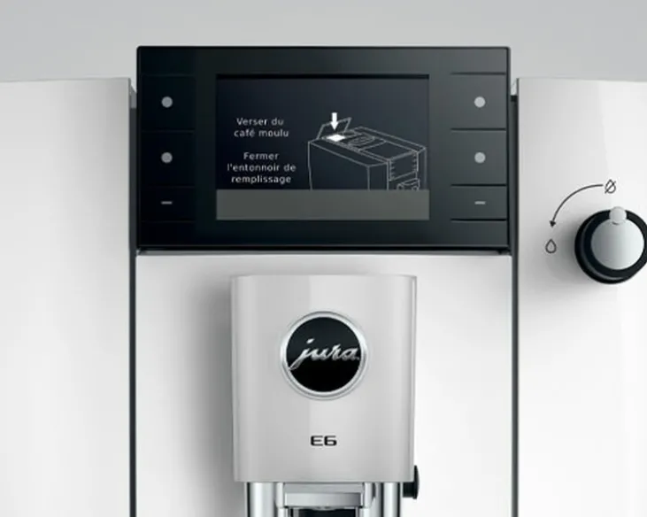 Expresso Broyeur JURA E6 (ED) - Piano white