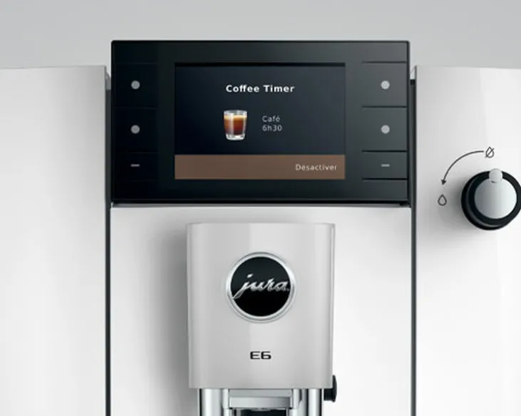Expresso Broyeur JURA E6 (ED) - Piano white
