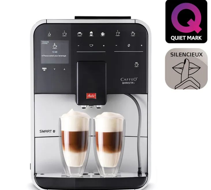 Expresso Broyeur Melitta Barista T Smart Connectée Argent (sans réservoir lait) F831-101