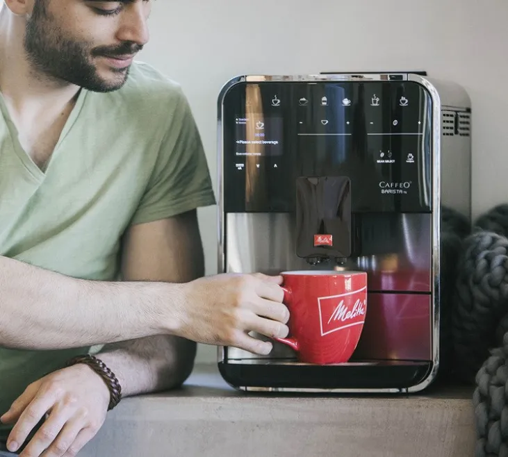 Expresso Broyeur Melitta Barista T Smart Connectée Argent (sans réservoir lait) F831-101