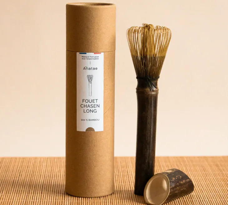 Fouet à matcha à manche long - Chasen en bambou - ANATAE