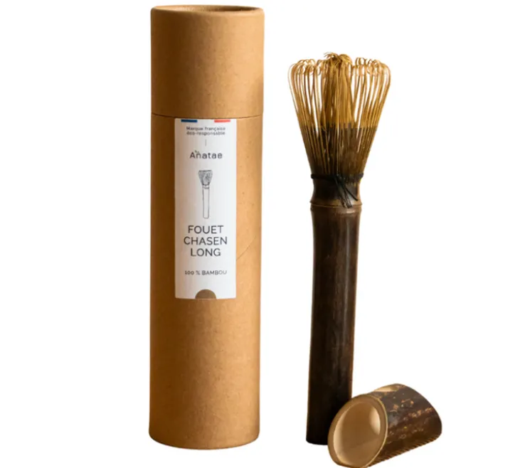Fouet à matcha à manche long - Chasen en bambou - ANATAE