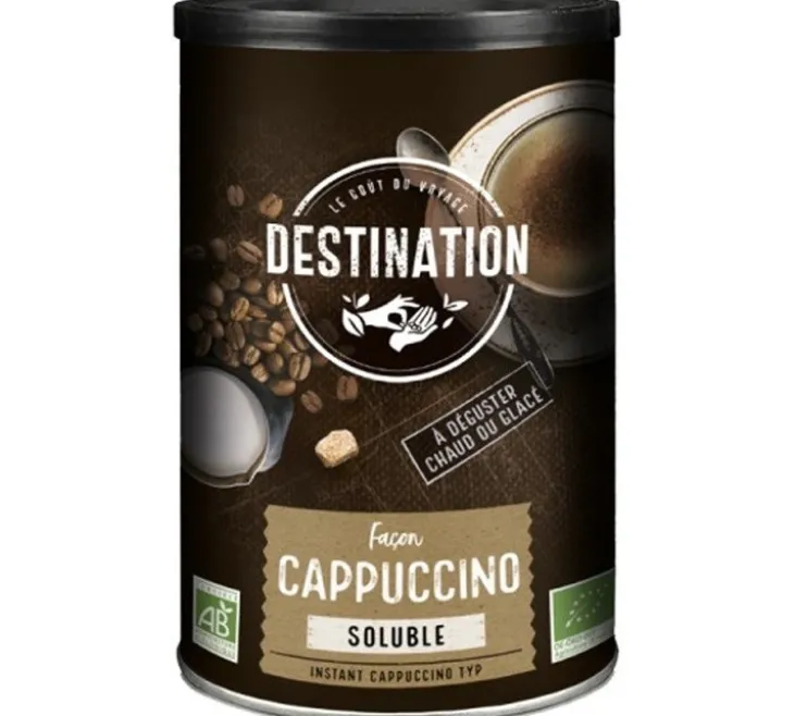 200 g - Boisson instantanée façon Cappuccino Bio - DESTINATION