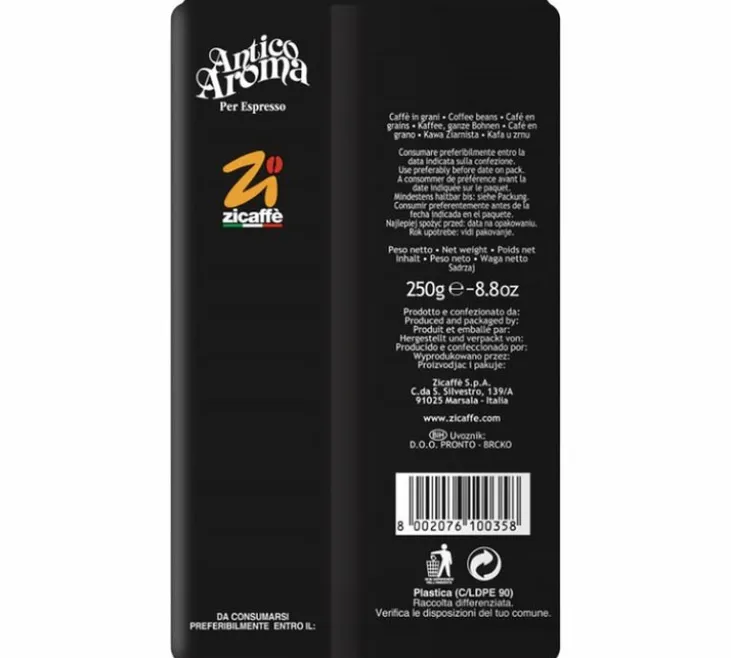 250 g - Café en grain - Antico Aroma - ZICAFFÈ