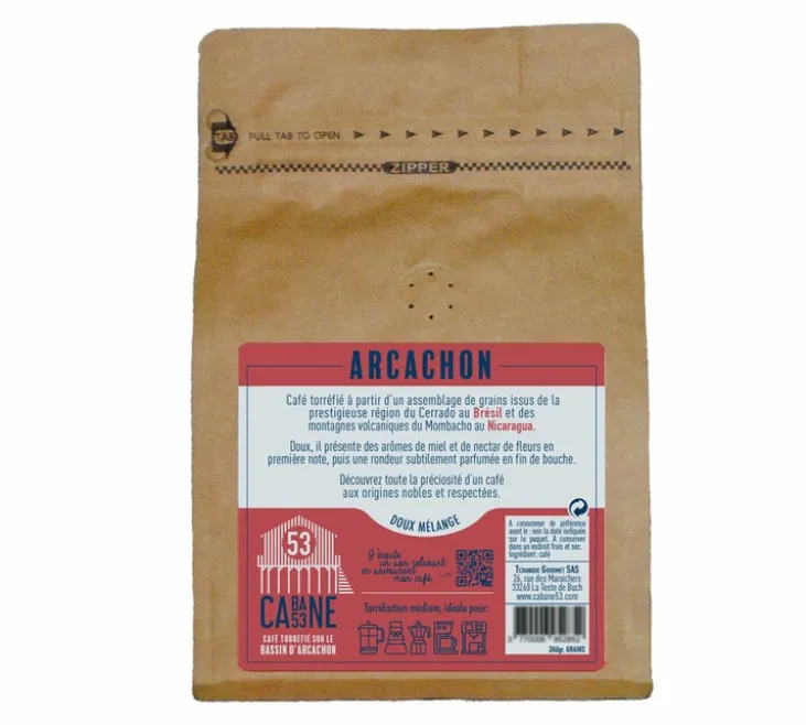 200 g - Café en grain - Arcachon - CABANE 53