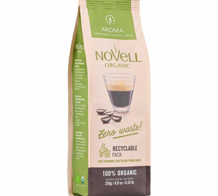 250 g - Café en grain - Aroma Bio - CAFÉS NOVELL