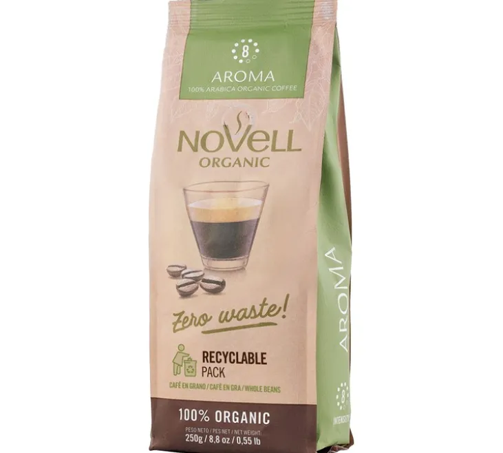 250 g - Café en grain - Aroma Bio - CAFÉS NOVELL