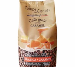 900 g - Café en grain - aromatisé Caramel - Le Temps des Cerises