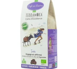 200 g - Café en grain - Inès Bio - TERRAMOKA