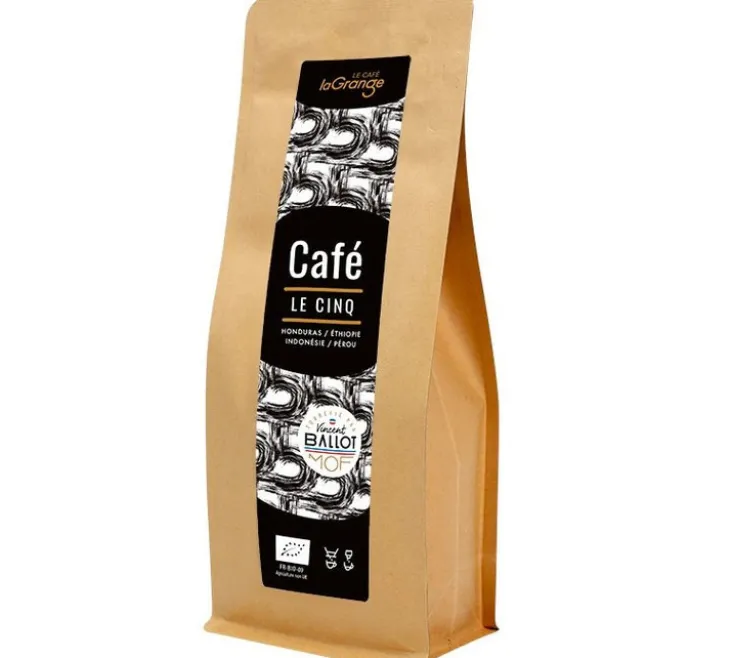 200 g - Café en grain - Le Cinq Bio - LAGRANGE