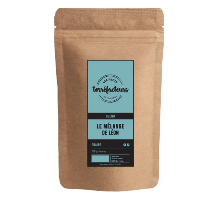 250 g - Café en grain - Le Mélange de Léon (corsé) - LES PETITS TORRÉFACTEURS