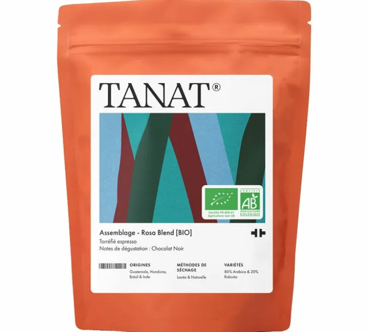 200 g - Café en grain - Rosa Blend Bio - TANAT