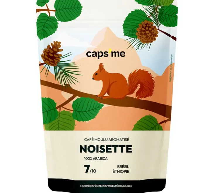 200 g - Café moulu - Aromatisé Noisette - CAPS ME