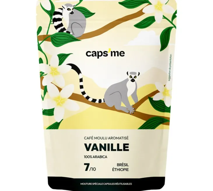 200 g - Café moulu - Aromatisé Vanille - CAPS ME